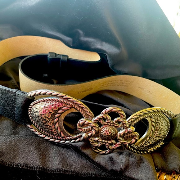 Chicos M/L adjustable leather belt - Picture 1 of 4